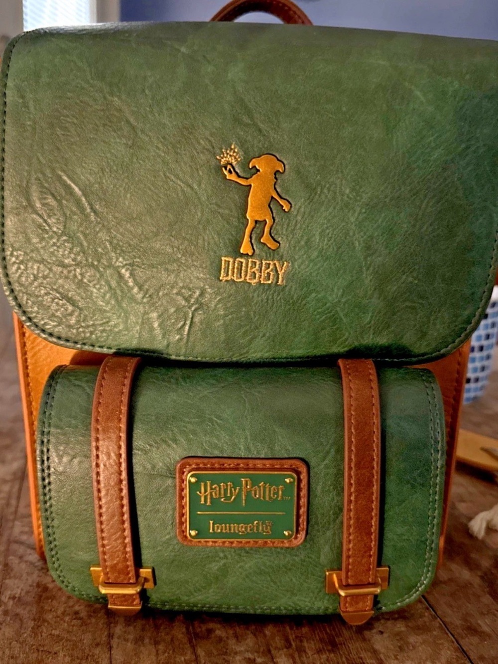 Loungefly Harry Potter Dobby Green & Brown Mini Backpack by Loungefly RARE